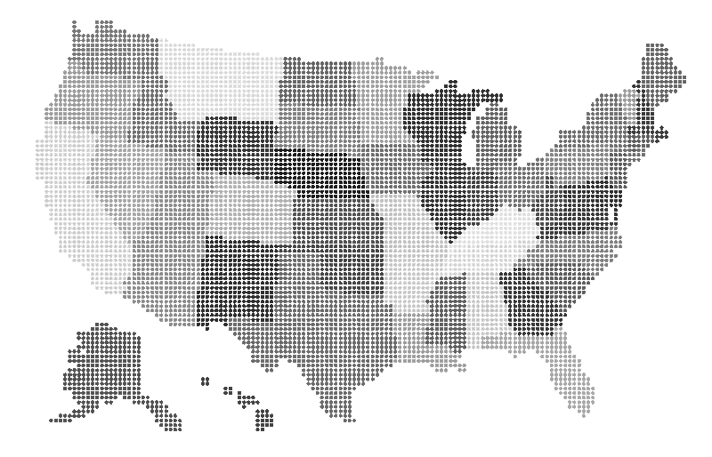 U.S. data map